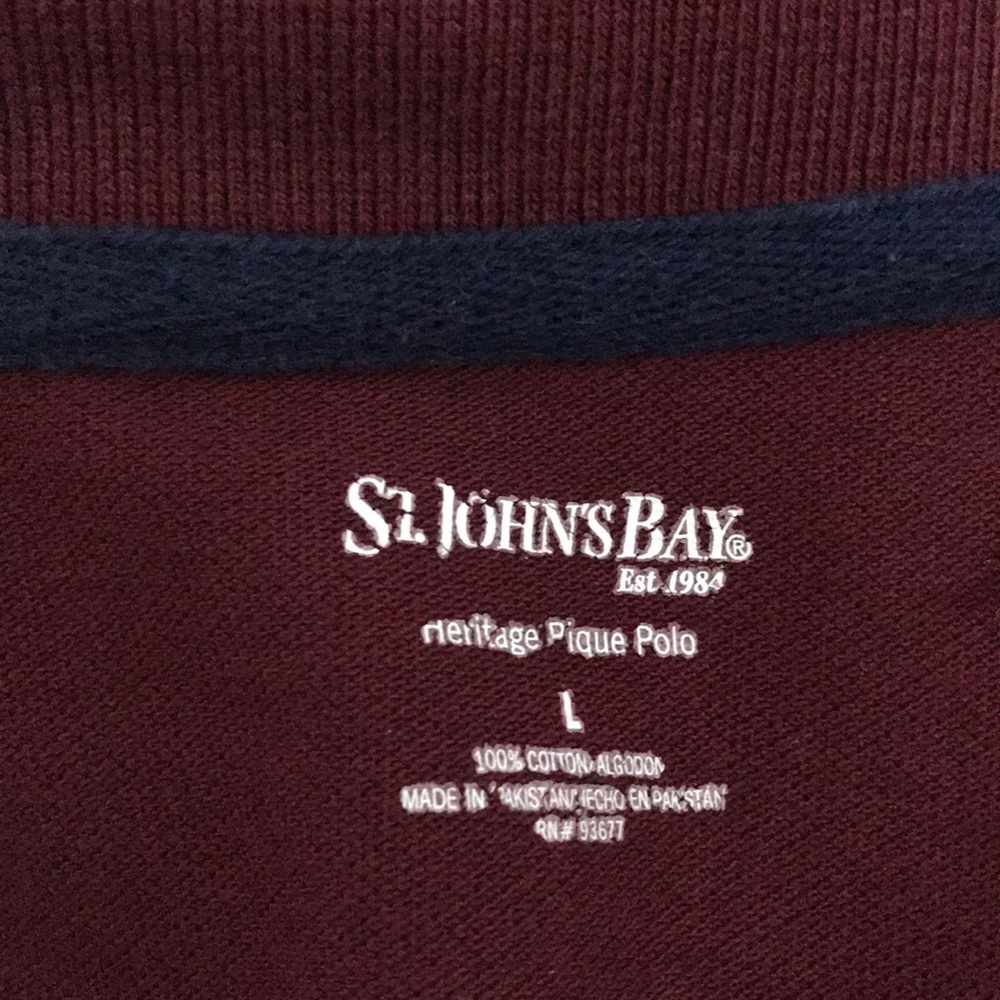 🌻Maroon short sleeve polo - Picture 2 of 2